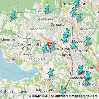 Mappa Via Evaristo Trentini, 21100 Varese VA, Italia (2.89389)