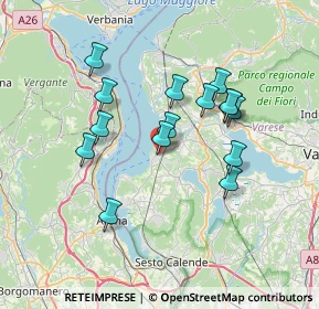 Mappa Via Baragiola, 21027 Ispra VA, Italia (6.24733)