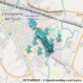 Mappa Via Terza Armata, 33052 Cervignano del Friuli UD, Italia (0.25296)