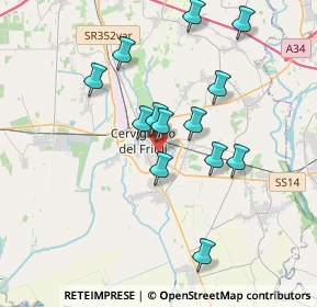 Mappa Via Terza Armata, 33052 Cervignano del Friuli UD, Italia (3.33538)