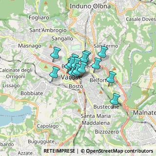 Mappa Piazza Venti Settembre, 21100 Varese VA, Italia (0.89063)
