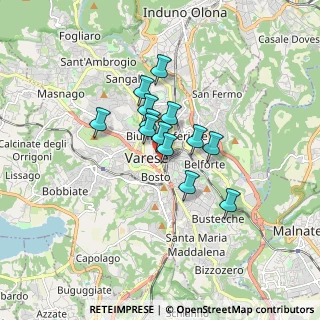 Mappa Piazza Venti Settembre, 21100 Varese VA, Italia (1.10462)