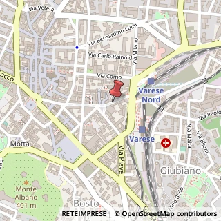 Mappa Via Emilio Morosini,  3, 21100 Varese, Varese (Lombardia)