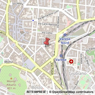 Mappa Piazza XX Settembre, 5, 21100 Varese, Varese (Lombardia)