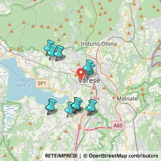 Mappa Viale Ariberto da Intimiano, 21100 Varese VA, Italia (3.49429)