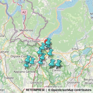 Mappa Via Torno, 22100 Como CO, Italia (6.63857)