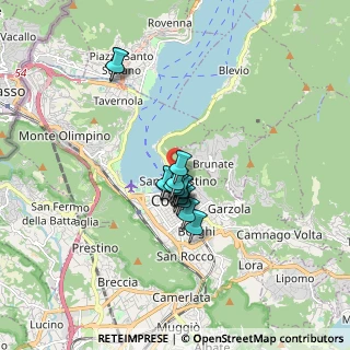 Mappa Via Torno, 22100 Como CO, Italia (1.11333)