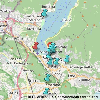 Mappa Via Torno, 22100 Como CO, Italia (1.54667)