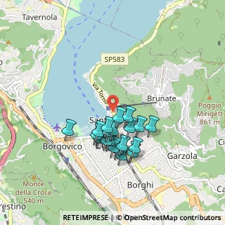 Mappa Via Torno, 22100 Como CO, Italia (0.7395)