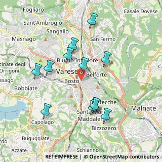 Mappa Via Gradisca, 21100 Varese VA, Italia (1.8775)