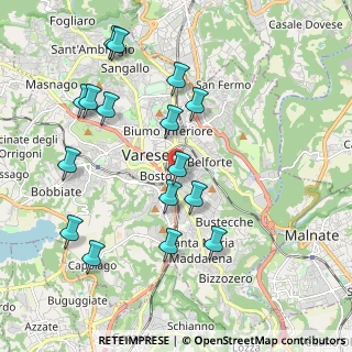 Mappa Via Gradisca, 21100 Varese VA, Italia (2.11563)