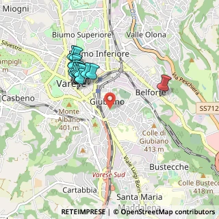 Mappa Via Gradisca, 21100 Varese VA, Italia (0.88067)