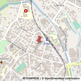 Mappa Via Plinio, 27, 22036 Erba, Como (Lombardia)