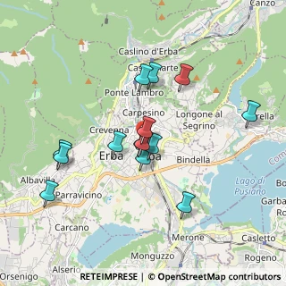 Mappa Via G. Segantini, 22036 Erba CO, Italia (1.63857)