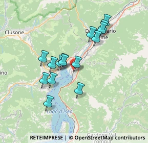 Mappa Via Agostino Caggioli, 25055 Pisogne BS, Italia (6.18533)