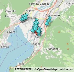 Mappa Via Agostino Caggioli, 25055 Pisogne BS, Italia (1.02846)