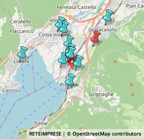 Mappa Via Agostino Caggioli, 25055 Pisogne BS, Italia (1.31667)