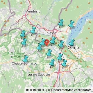 Mappa Via Al Ronco, 22020 Cavallasca CO, Italia (3.51733)