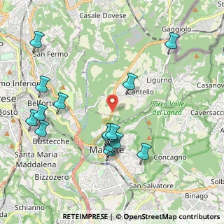 Mappa Via Antonio Turconi, 21050 Cantello VA, Italia (2.22133)