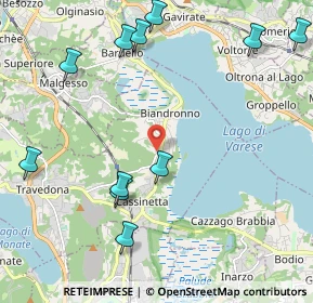 Mappa 21024 Biandronno VA, Italia (2.775)