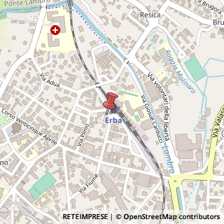 Mappa Piazza Padania, 1, 22036 Erba, Como (Lombardia)