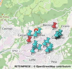 Mappa Via Cava, 24026 Cazzano Sant'Andrea BG, Italia (0.9015)