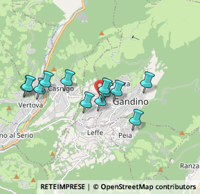 Mappa Via Cava, 24026 Cazzano Sant'Andrea BG, Italia (1.48083)