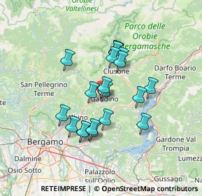 Mappa Via Cava, 24026 Cazzano Sant'Andrea BG, Italia (11.0885)