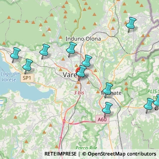 Mappa Via Nino Bixio, 21100 Varese VA, Italia (4.91545)