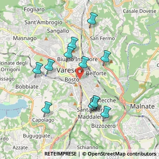 Mappa Via Nino Bixio, 21100 Varese VA, Italia (1.87083)