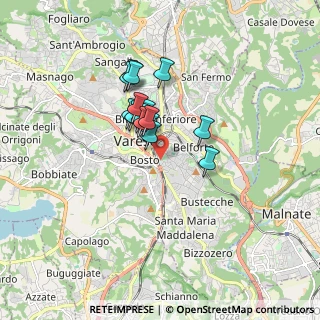 Mappa Via Nino Bixio, 21100 Varese VA, Italia (1.212)