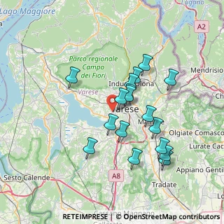 Mappa Via Fratelli Rosselli, 21100 Varese VA, Italia (6.42)