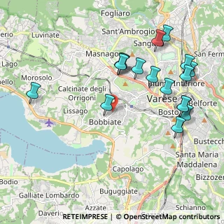 Mappa Via Fratelli Rosselli, 21100 Varese VA, Italia (2.25118)
