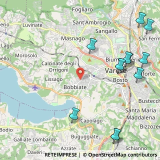 Mappa Via Fratelli Rosselli, 21100 Varese VA, Italia (2.945)