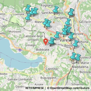 Mappa Via Fratelli Rosselli, 21100 Varese VA, Italia (2.3475)