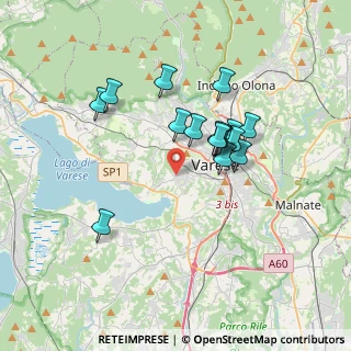 Mappa Via Fratelli Rosselli, 21100 Varese VA, Italia (2.96063)