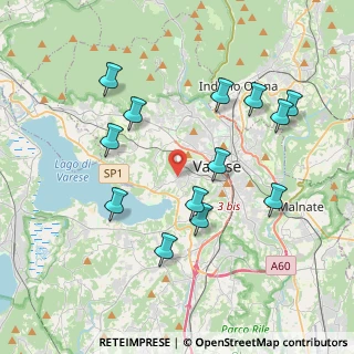 Mappa Via Fratelli Rosselli, 21100 Varese VA, Italia (3.93923)