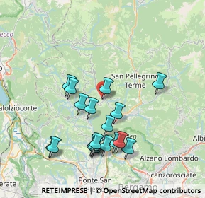 Mappa Via Calegreno, 24012 Val Brembilla BG, Italia (7.37167)