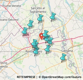 Mappa Via Portogruaro, 30025 Teglio Veneto VE, Italia (5.515)