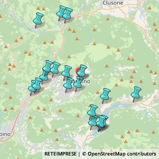 Mappa Via Cavalieri di Vittorio Veneto, 24024 Gandino BG, Italia (4.44105)