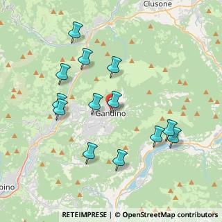 Mappa Via Cavalieri di Vittorio Veneto, 24024 Gandino BG, Italia (3.89846)