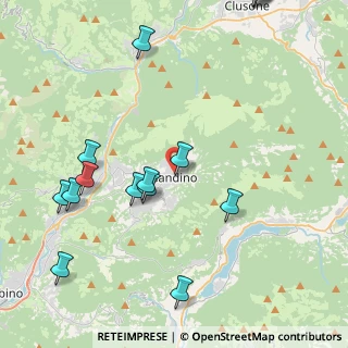 Mappa Via Cavalieri di Vittorio Veneto, 24024 Gandino BG, Italia (5.47938)