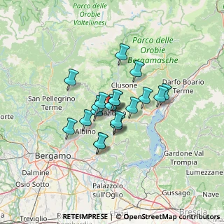 Mappa Via Cavalieri di Vittorio Veneto, 24024 Gandino BG, Italia (8.8775)