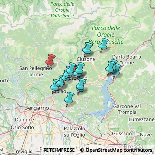 Mappa Via Cavalieri di Vittorio Veneto, 24024 Gandino BG, Italia (9.358)