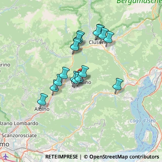 Mappa Via Cavalieri di Vittorio Veneto, 24024 Gandino BG, Italia (6.02294)