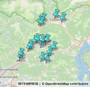 Mappa Via Cavalieri di Vittorio Veneto, 24024 Gandino BG, Italia (5.75333)