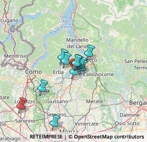 Mappa Via Giuseppe Parini, 23861 Cesana Brianza LC, Italia (9.16909)
