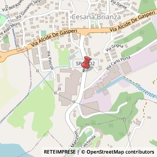 Mappa Via Giuseppe Parini, 24A, 23861 Cesana Brianza, Lecco (Lombardia)