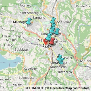 Mappa Via Aprica, 21100 Varese VA, Italia (1.28091)