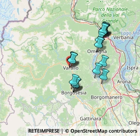 Mappa Piazza Garibaldi, 13019 Varallo VC, Italia (12.608)